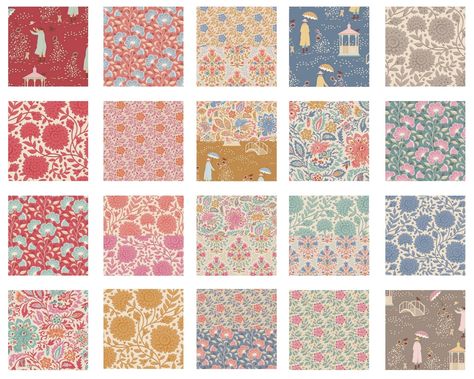 Windy Days - One Yard 27pc/bundle - By Tone Finnanger For Tilda Tone Finnanger, Handi Quilter, Fun Fabrics, Day Designer, Indian Block Print, Andover Fabrics, Kaffe Fassett, Christmas Charms, Windy Day