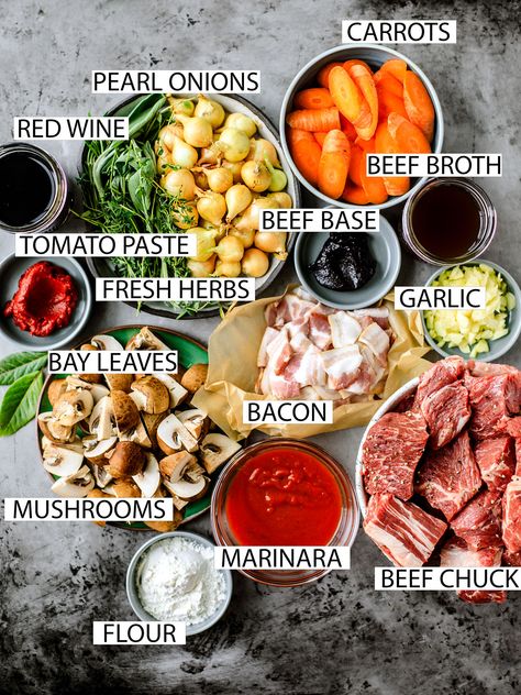 Instant Pot Beef Bourguignon #instantpot #beefbourguignon #sundaydinner #comfortfood #boeufbourguignon #beefburgundy Lamb Bourguignon, Beef Bourguignon Instant Pot, Best Beef Bourguignon Recipe, Instant Pot Beef Bourguignon, Beef Bourguignon Recipe, Homemade Cookbook, Beef Fillet, Bacon Stuffed Mushrooms, Potted Beef