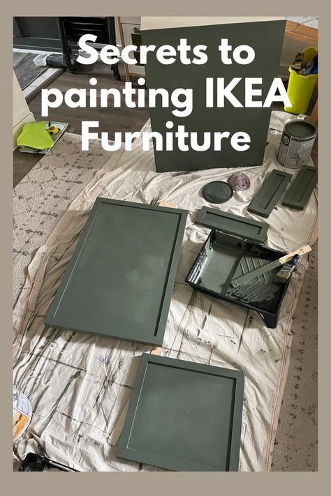 How To Paint Ikea Furniture Laminate, How To Make Ikea Look Expensive, Ikea Furniture Painting, How To Paint Cheap Laminate Furniture, Best Primer For Laminate Furniture, Ikea Painted Furniture, Painted Ikea Furniture, How To Paint Ikea Furniture, How To Paint Laminate Furniture