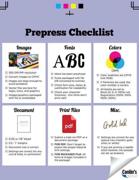 Prepress 101 Tutorials Roundup (With Printable Prepress Checklist) Print Booklet Design, Graphic Design Checklist, Graphic Design Classroom, Checklist Design, Graphic Design Activities, Beginner Photoshop, Teaching Graphic Design, File Management, Fashion Illustration Tutorial