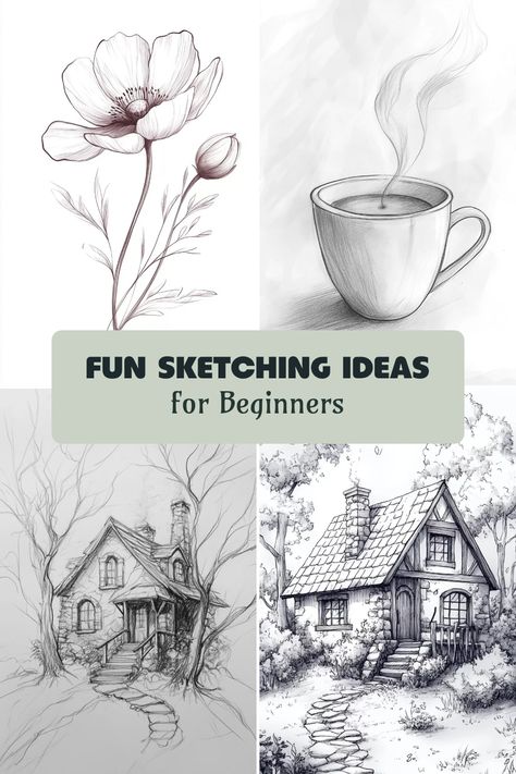 Are you ready to jump-start your drawing sessions with some fun and easy sketching ideas? Discover a variety of simple techniques tailored for aspiring artists looking to build their skills and increase creativity! From quick doodles to mindful drawing exercises, these ideas are perfect for anyone wanting to explore their artistic side. No need for fancy materials or advanced skills—just grab a pencil, paper, and let your imagination soar! Ready to spark your creativity? Let’s get sketching and unleash your inner artist! Beginner Pencil Sketches, Drawing Exercises For Beginners, Easy Sketching Ideas, Sketching Ideas For Beginners, Simple Sketching, Mindful Drawing, Easy Sketching, Quick Doodles, Pencil Shading Techniques