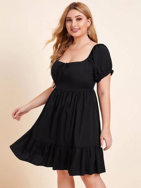 Cottagecore Plus Size, Summer Day Outfits, Milkmaid Dress, Frock Fashion, Myanmar Dress Design, Fashion And Beauty Tips, Sleeves Designs For Dresses, Curvy Dress, Designs For Dresses