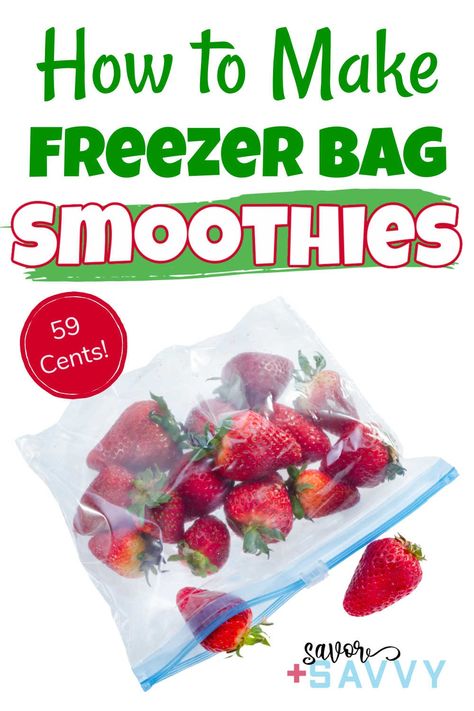 Frozen Smoothie Packs for $0.59 Smoothie Bags, Freezer Breakfast Meals, Frozen Smoothie Packs, Playground Slides, 59 Cent, Freezer Smoothie Packs, Freezer Smoothies, Freezer Dinners, Allergy Medicine