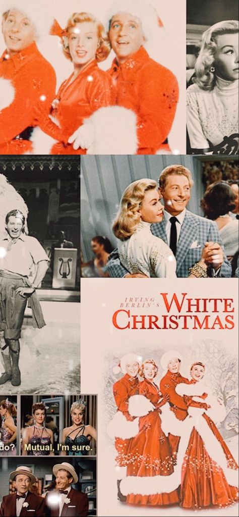 White Christmas Movie Wallpaper, Christmas Film Aesthetic, White Christmas Movie Aesthetic, Christmas Movie Wallpaper, Christmas Movies Aesthetic, Disney Christmas Wallpaper Aesthetic, Preppy Backgrounds, Old Christmas Movies, Christmas Core