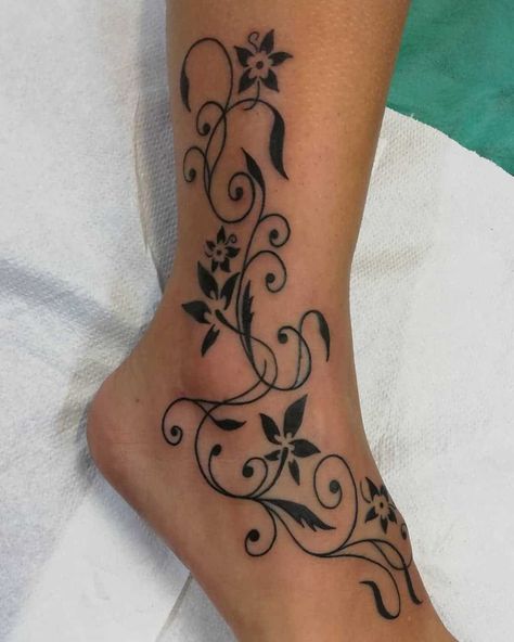 Wrap Around Ankle Tattoos For Women, Ankle Foot Tattoo Wrap Around, Cute Foot Tattoos For Women, Womens Ankle Tattoos, Foot And Ankle Tattoos For Women, Inner Ankle Tattoos For Women, Foot And Ankle Tattoo, Ankle And Foot Tattoos For Women, Cute Ankle Tattoos For Women