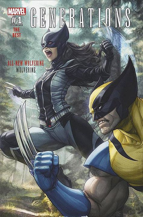 Marvel Comic Book Artwork • GENERATIONS: ALL NEW WOLVERINE #1 Variant Cover By Stanley "ARTGERM" Lau. Available to buy at our online store www.7ate9comics.com Fried Pie, Stanley Artgerm, All New Wolverine, Wolverine Comic, Wolverine Art, Comics Anime, Wolverine Marvel, Marvel Vs Dc, Uncanny X-men