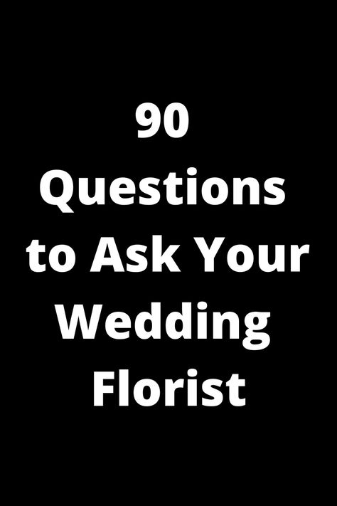 Discover the ultimate list of 90 questions to ask your wedding florist and ensure all your flower arrangements are perfect for your big day. From color palette suggestions to delivery logistics, these questions will help you communicate effectively with your florist and bring your floral vision to life! Life Questions, Floral Arrangements Wedding, Venue Decor, Marriage And Family, Self Reflection, Post Wedding, Effective Communication, Questions To Ask, Wedding Florist