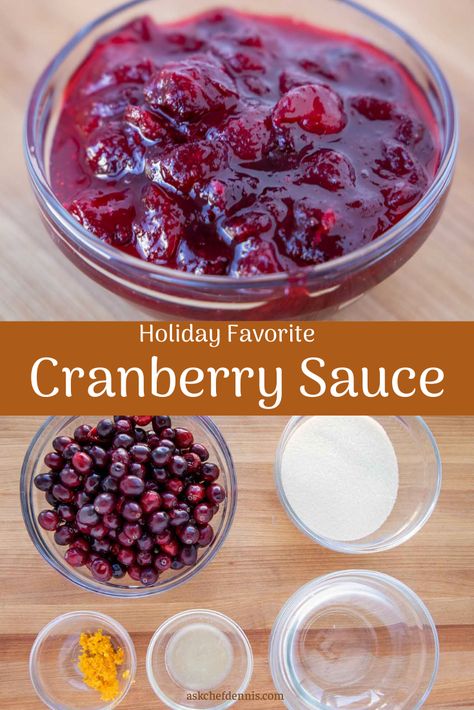 It's easy to make delicious cranberry sauce for Thanksgiving or any time of the year. Trust me this is so much better than having it plop out of a can and it only take minutes to make! Fresh Cranberry Sauce, Easy Cranberry Sauce, Cranberry Orange Sauce, Recipe Sauce, Canned Cranberries, Canned Cranberry Sauce, Homemade Cranberry Sauce, Cranberry Sauce Recipe, Cranberry Sauce Homemade