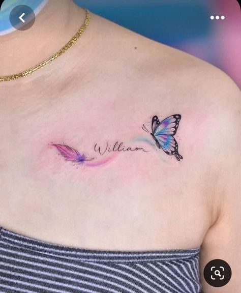 Tattoos Birds, Birds Drawings, Butterfly Name Tattoo, Birds Drawing, Bird Tattoos For Women, Bird Crochet, Small Chest Tattoos, Crochet Bird, Cool Wrist Tattoos