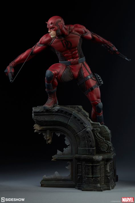 Bring Justice to Hell's Kitchen with the Daredevil Premium Format™ Figure | Sideshow Collectibles Scifi Suit, Daredevil Artwork, Daredevil Art, Marvel Statues, Marvel Knights, Character Statue, Marvel Daredevil, Marvel Action Figures, Ange Demon