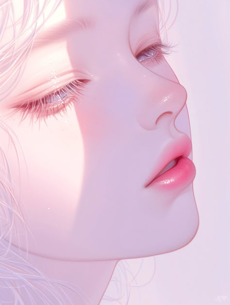 White Hair Girl, How To Render, Paint Brush Drawing, 얼굴 드로잉, Pencil Sketch Images, Fantasy Princess, Girly Drawings, Girly Art Illustrations, Hair Girl