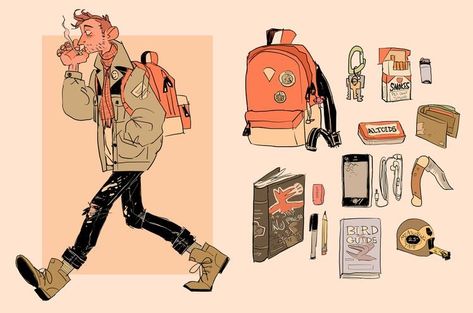 Arte Sketchbook, Character Design References, The Bag, Art Block, Cartoon Art Styles, Art Sketchbook, Pretty Art, Character Illustration, Character Design Inspiration