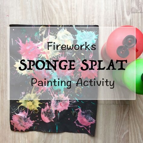 Have fun preparing for fireworks with this paint splat activity. Attention Activities, Painting Fireworks, Firework Painting, Fireworks Craft, Bucket Ideas, Paint Splats, Light Party, Fire Works, Painting Activities