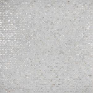 Fasade 18.25 in. x 24.25 in. Crosshatch Silver Traditional Style # 4 PVC Decorative Backsplash Panel-B51-21 - The Home Depot Tan Cushions, Seashell Mosaic, Shell Mosaic Tile, Easy Tile, Bay Laurel, Shower Backsplash, Shell Tiles, Fireplace Facade, Shell Mosaic