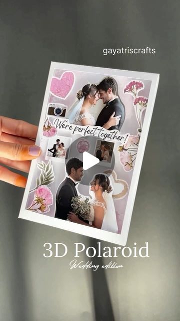 3d Polaroid, Polaroid Wedding, Diy 3d, Instagram Diy, Arts And Crafts Projects, Diy Arts And Crafts, Crafts Diy, Diy Art, Craft Projects