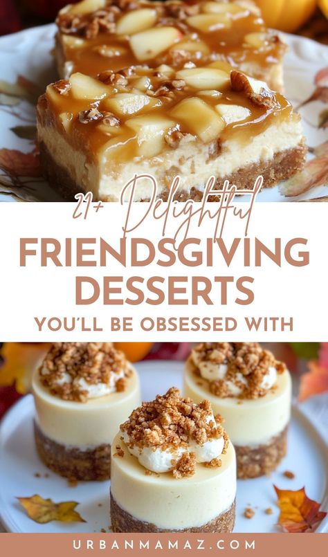 Looking for delightful Friendsgiving desserts you'll be obsessed with? Check out these 21+ mouthwatering Friendsgiving desserts we can't resist. Thanksgiving Decorative Desserts, Thanksgiving Dessert Platter Ideas, Friends Giving Dessert, Desserts That Wow, Friends Giving Recipes, Best Friendsgiving Dishes, Desserts For Friendsgiving, Friendsgiving Food Ideas Dessert, Non Traditional Thanksgiving Dessert