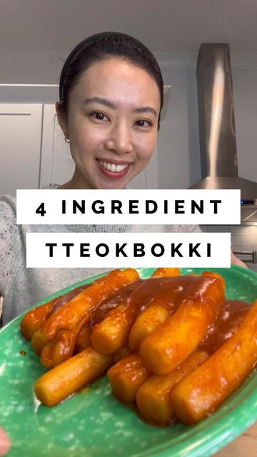 Simple Korean Food on Instagram: "4-ingredient tteokbokki recipe ⬇️ 1/2 - 3/4 cup water, depending on how much sauce you want ~1 cup rice cakes… easier to eye ball too 1 heaping spoonful of gochuchang or Korean red pepper paste 1 tbsp brown sugar or choice of sweetener #korean #koreanfood #kfood #tteokbokki #떡볶이 #koreanstreetfood #easyrecipes #ricecake" Tteokbokki Sauce Recipe Easy, How To Make Tobokki Rice Cake, Korean Rice Cake Sauce, Teokkboki Rice Cake, How To Make Topokki, How To Make Teokkboki Rice Cake, Tobboki Korean Recipe, Teobbeoki Recipe, Tobokki Recipe Easy