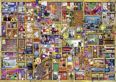 Ravensburger Collectors Cupboard 1000 PC PU: Amazon.de: Spielzeug Hidden Pics, Puzzle Wall, Recreation Room, Ravensburger Puzzle, Wooden Jigsaw Puzzles, Wooden Jigsaw, 1000 Piece Jigsaw Puzzles, Popular Wallpaper, Accent Wallpaper