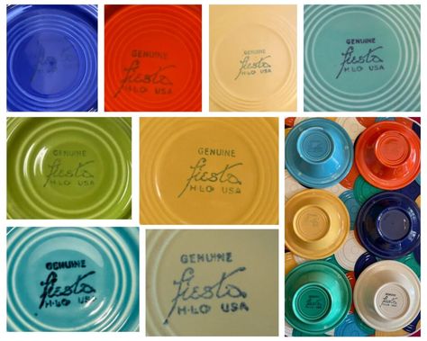 Fiestaware Color Combinations, Fiestaware Kitchen, Fiesta Ware Colors, Fiesta Ware Dishes, Dish Collection, China Market, Vintage Fiestaware, Vintage Reference, Turquoise Bowl