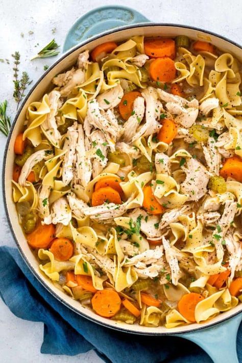 Turkey Noodle Soup, Stovetop Chicken, Soup Homemade, Pasta Types, Soup Chicken, Chicken Noodle Soup Homemade, Noodle Soup Recipes, Soup Recipes Chicken Noodle, Best Comfort Food