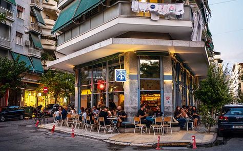 Koukaki Athens, Vintage Coffee Shops, Greek Wine, Classic Pizza, Hip Roof, Island Hopping, Tap Room, Vacation Resorts, Athens Greece