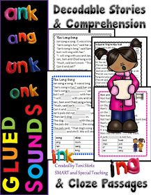 Smart and Special Teaching: Helping Struggling Spellers with Welded sounds -NK &-NG Welded Sounds, Cloze Passages, Reading Interventionist, Wilson Reading System, First Grade Curriculum, Wilson Reading, Fluency Passages, Substitute Teaching, Orton Gillingham