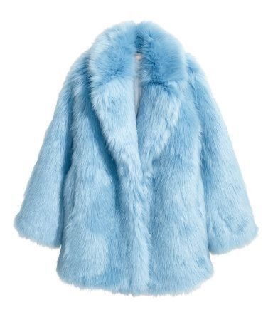 Blue Fur Coat, Blue Faux Fur Coat, Fur Lined Jacket, Light Blue Jacket, Png Clothes, Fotografi Digital, Fur Collar Jacket, Fake Fur, Collar Jacket