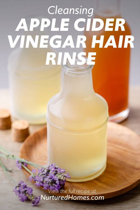 DIY Apple Cider Vinegar Hair Rinse for Seriously Happy (And Clean) Hair - Nurtured Homes Diy Acv, Diy Apple Cider Vinegar, Hair Rinse Diy, Hair Rinse Recipe, Acv Hair Rinse, Acv Hair, Apple Cider Vinegar Hair, Apple Cider Vinegar Hair Rinse, Acv Rinse