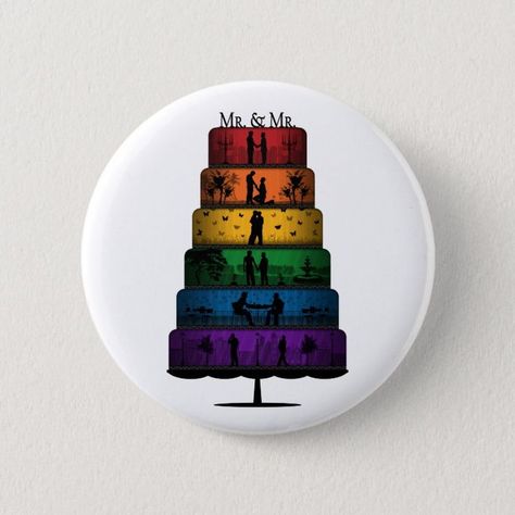 Gay Pride Wedding Cake - Popular Zazzle Product! Best choice, tags : #invitations, #tshirt, #card, #InvitationsCard, #legging, #trending, #holiday Pride Wedding Cake, Gay Wedding Ideas Decor, Pride Wedding Ideas, Gay Wedding Ideas, Cake With Rainbow, Rainbow Wedding Cake, Pride Wedding, Wedding Cake Prices, Dessert Alternatives