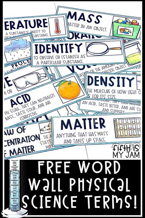 Using meaningful vocabulary strategies to keep students engaged is so important. In Science, using key terms repeatedly and "how" it is done helps students to retain very pertinent information from year to year. Read more now and grab your own FREE set of vocab cards here! #ScienceVocabulary #ClassroomOrganization #UpperElementary #WordWall #Teacher #ITeach #ScienceTeacher Science Word Wall Middle School, 5th Grade Science Bulletin Boards, Elementary Science Classroom Decor, Middle School Classroom Decorating Ideas Science, Science Vocabulary Wall, 8th Grade Science Classroom, Science Bulletin Boards Elementary, 5th Grade Science Classroom, 6th Grade Science Classroom