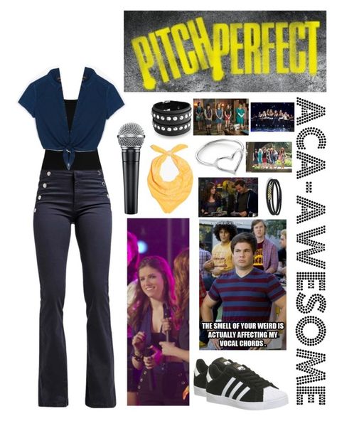 Pitch Perfect Costume Halloween, Pitch Perfect Outfit Ideas, Becca Pitch Perfect Outfits, Pitch Perfect Halloween Costumes, Pitch Perfect Costume, Pitch Perfect Party, Pitch Perfect Beca, Pitch Perfect Outfits, Bestie Costumes