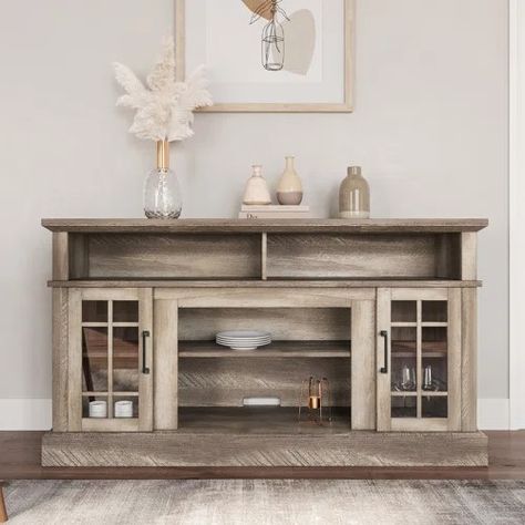 TV Stands & Entertainment Centers You'll Love | Wayfair Classic Tv Table, Credenza Wood, Living Room Upgrades, Bedroom Tv Stand, Media Entertainment Center, Wood Tv Cabinet, Tv Table, Cool Tv Stands, Entertainment Console