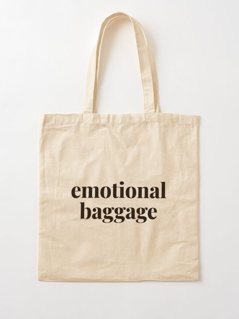 "Emotional Baggage" Tote Bag by raluca20 | Redbubble Cowgirl Vintage, Toe Beans, No Rain, Print Tote, Tote Bag Design, Printed Tote Bags, Cotton Totes, Bag Tags, Lana Del Rey