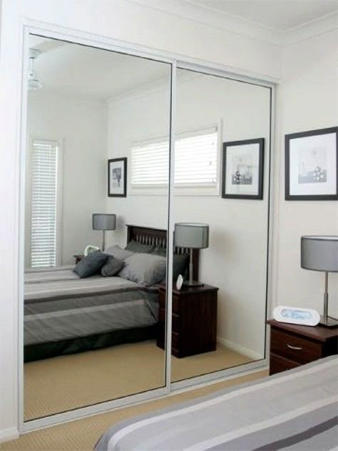 Gloss Sliding Wardrobes with Mirrors ... Mirrored Closet Doors, Mirrored Wardrobe Doors, Mirrored Closet, Mirror Closet, Closet Mirror, Bedroom Closet Doors, Mirror Closet Doors, Design Cabinet, Sliding Wardrobe Doors