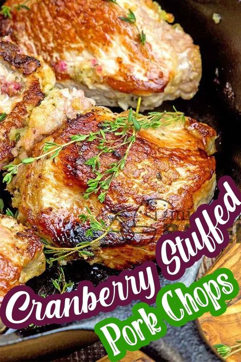 Best Christmas Dinner Recipes, Ham Dishes, Stuffed Pork Chops, Marinated Pork Chops, Stuffed Pork, Pork Ham, Christmas Food Dinner, Southern Cooking, Pork Chop Recipes