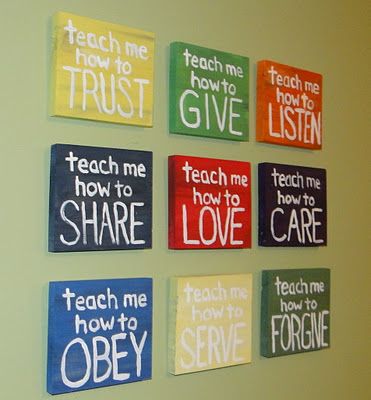 Daycare Rooms, Sunday School Rooms, Daycare Decor, Church Nursery, Home Daycare, Playroom Wall Art, School Room, Playroom Wall, Toy Rooms