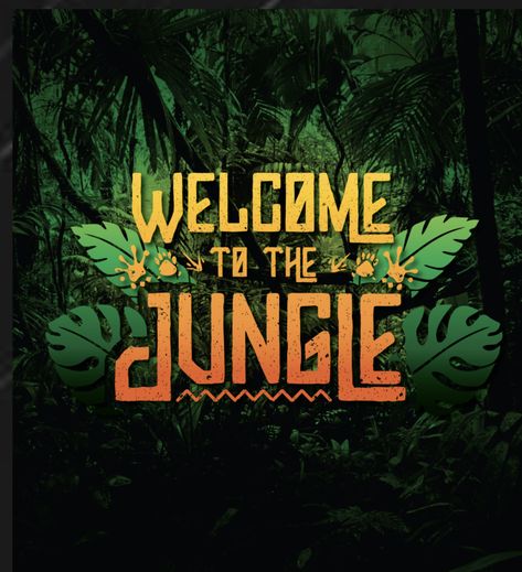 Jungle Theme Poster, Staff Party Themes, Jungle Logo, Market Day Ideas, Rainforest Theme, Jungle Queen, Event Layout, Roll Up Design, Yearbook Themes