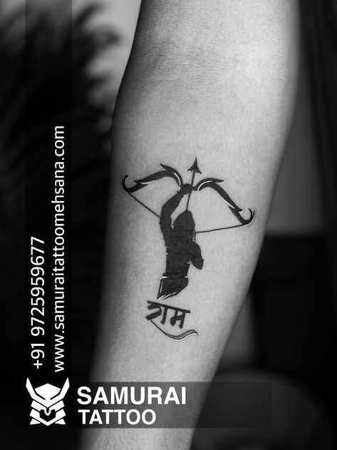 Shri Ram Tattoo For Men, Lord Ram Tattoo, Ram Tattoo For Men, Ram Tattoo Ideas, Shri Ram Tattoo, Tattoo For Men Arm, Shree Ram Tattoo, Tattoo Ram, Krishna Tattoo