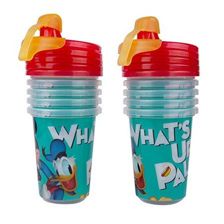 The First Years Take & Toss Mickey Mouse Sippy Cups Mickey Mouse Party Favors, Kids Party Packs, Mickey Clubhouse, Baby Utensils, Mickey Mouse Theme, Toddler Cup, Baby Feeding Set, Cups With Lids, Feeding Toddlers