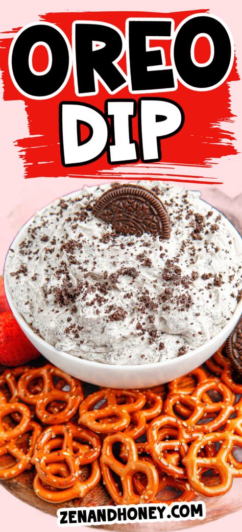 Make this incredibly delicious, creamy and sweet Oreo Dip that tastes like cookies and cream. It is one of the best cold dessert dips ever. Serve them with your favorite dippers and watch it disappear! If you love easy dessert dip recipes, this cookies and cream dessert dip is one you need to make. Cookies And Cream Dessert, Oreo Dip, Dessert Dip Recipes, Desserts With Few Ingredients, Oreo Cookies Dipped, Dessert Dip, Cream Dip, Yummy Desserts Easy, Dipped Oreos