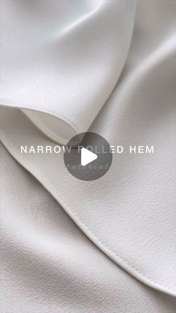 S E W I N G & P A T T E R N S on Instagram: "Narrow rolled hem tutorial ✨ #sewingtips #sewingtipsandtricks #rolledhem #sewmyclothes #memadewardrobe" Narrow Hem Tutorial, Rolled Hem Hack, Rolled Hem Sewing Hack, Mini Rolls, Sewing Tools, Rolled Hem, Sewing Tips, Sewing Techniques, Sewing Ideas