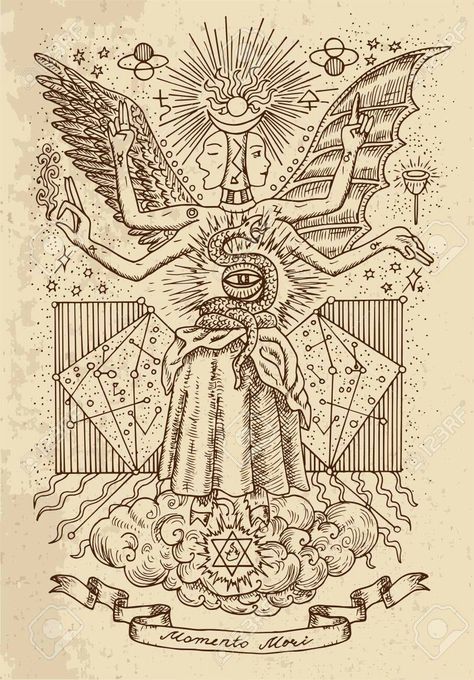 Goddess Drawing, Goddess Of Wisdom, Alchemy Art, Alchemy Symbols, Esoteric Art, Engraving Illustration, Spiritual Symbols, Occult Art, Mystical Art