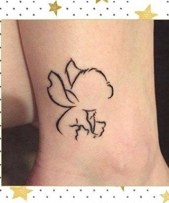 Small Outline Tattoos, Tiny Disney Tattoo, Ohana Tattoo, Tattoos For Women Small Meaningful, Tiny Tattoos For Women, Simple Tattoos For Women, Stitch Tattoo, Lilo Und Stitch, Outline Tattoo