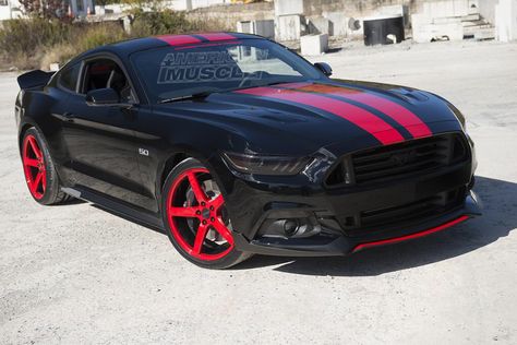 Black and red mustang Mustang Red, 2015 Mustang Gt, Red Mustang, Black Mustang, S550 Mustang, 2015 Mustang, Mustang Cars, Ford Mustang Gt, Ford Gt