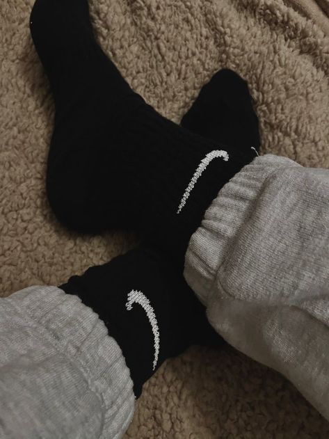 Nike Socks Black Nike Socks Aesthetic, Black Socks Aesthetic, Black Nike Socks Outfit, Gym Outfit Nike, Black Socks Outfit, Nike Socks Aesthetic, Nike Socks Outfit, Black Nike Socks, Aesthetic Outfits Plus Size