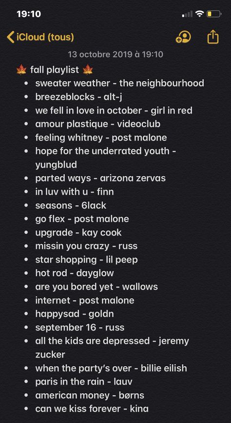 Fall Spotify Playlist Names, Dance Playlist Names, Fall Playlist Names, Fall Playlist Cover, Rap Music Playlist, Good Playlists, Fall Playlist, Summer Songs Playlist, Throwback Songs