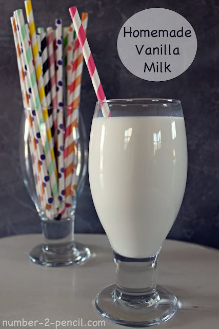 Homemade Vanilla Milk Vanilla Milk Recipe, No 2 Pencil, Vanilla Milk, Milk Box, Dairy Drinks, Organic Milk, Pure Vanilla, Flavored Milk, Vegetable Drinks