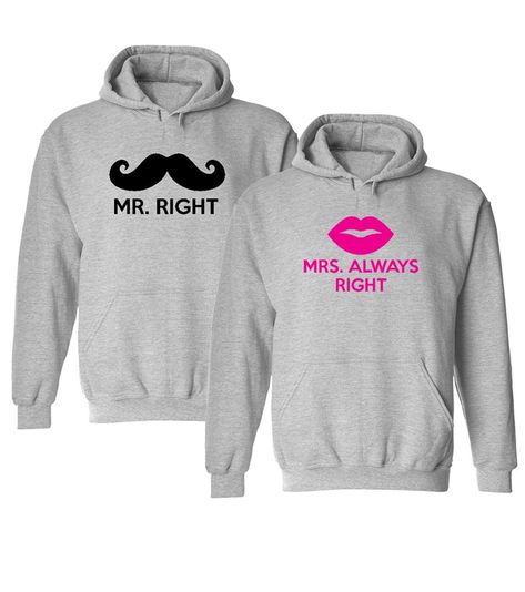 Cute Couple Hoodies, Mrs Hoodie, Boyfriend Matching, Gift Ideas Anniversary, Couples Clothes, Matching Hoodies For Couples, Cute Couple Shirts, Matching Hoodies, Cute Couple Outfits