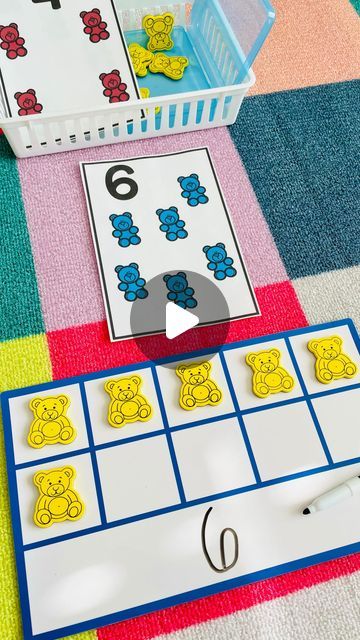 Ten Frame Activities Preschool, Teacch Material, Ten Frame Activities, Prek Teacher, Kindergarten Math Activities, Ten Frame, Hands On Learning, Kindergarten Teachers, Sensory Bins