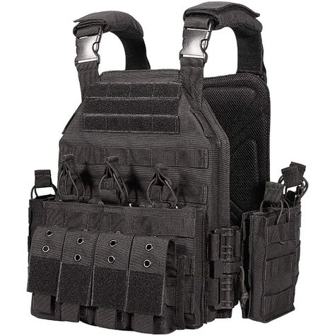 Take your outdoor adventures to the next level with the Yakeda tactical outdoor carrier vest! Made from tough 1000D Nylon, this vest keeps you comfortable while hiking, hunting, or camping, with excellent wear and tear resistance, unmatched strength, and exceptional softness. Plus, it's lightweight, easy to care for, and built to last! #outdooradventures #tactical #vest Swat Vest, Molle Vest, Camouflage Suit, Plate Carrier Vest, Armor Vest, Military Vest, Combat Armor, Tactical Training, Hunting Vest